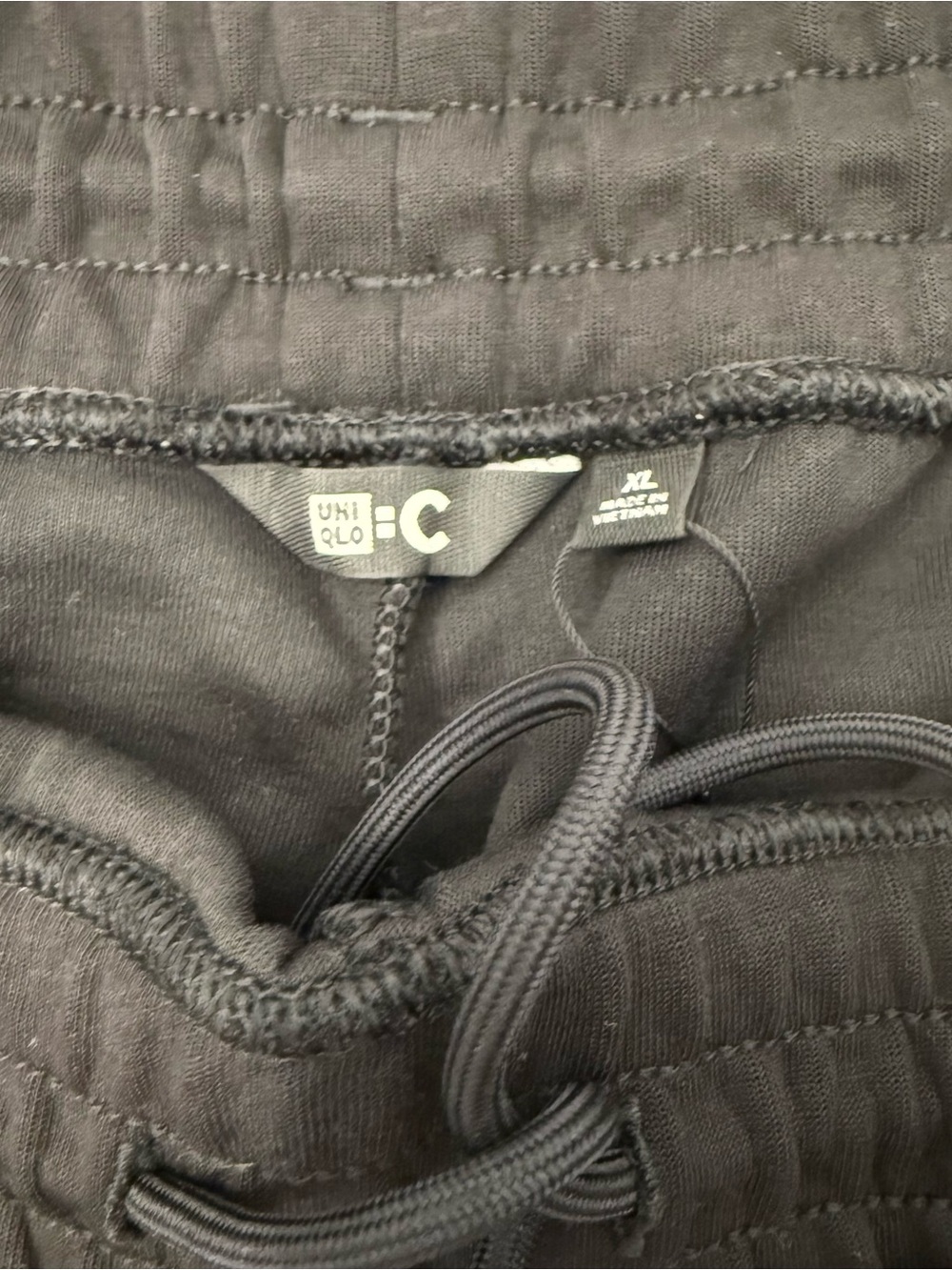 NWT UNIQLO WIDE SWEATPANTS Black NEW Sweat Pant XL Unisex 28” Inseam - Picture 5 of 8
